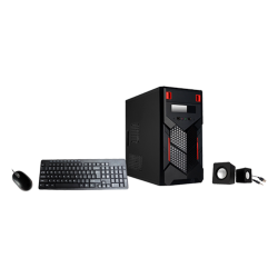 Combo Case ATX Fuente 500W + teclado español + mouse + bocinas Xtech