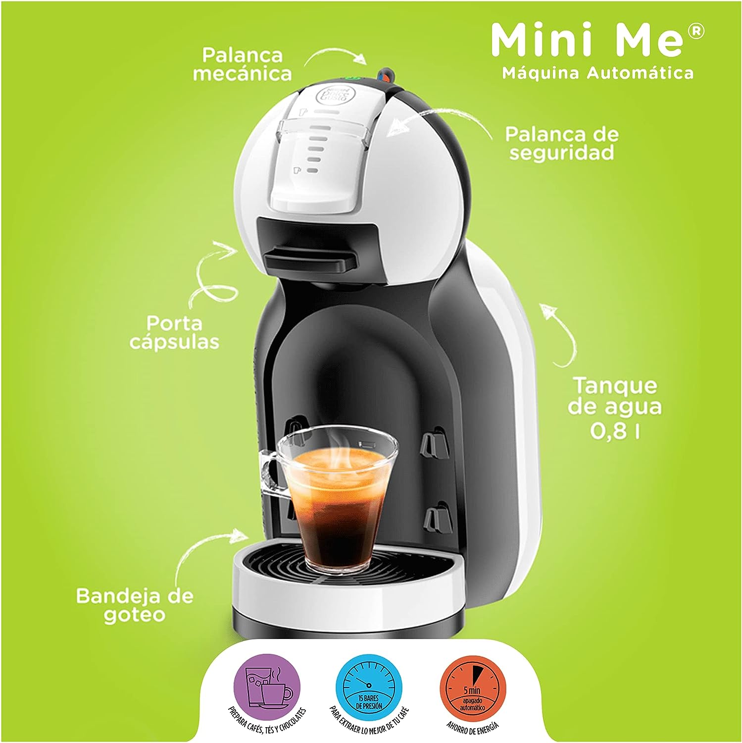 Máquina de Café Mini Me Dolce Gusto Nescafé + 6 Cajas de Cápsulas