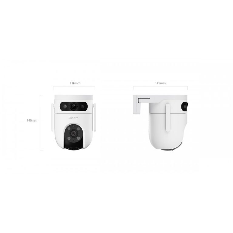 Cámara WiFi 2K doble lente con rotación para Exteriores H9c Dual Ezviz ...