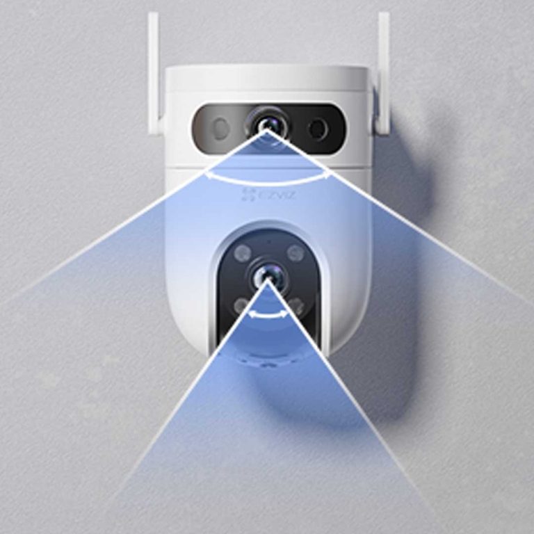 Cámara WiFi 2K doble lente con rotación para Exteriores H9c Dual Ezviz ...