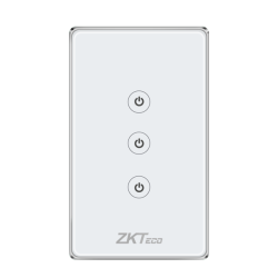 Interruptor de Luz Inteligente Wifi de 3 Botón para Pared ZKTeco