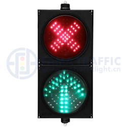 Semáforo LED 2 Colores Flecha Roja y Verde 20cm FAMA