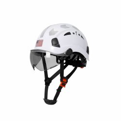 Casco de Seguridad Certificado con Visera Correas para la Barbilla Reflectantes y ABS Aolamegs