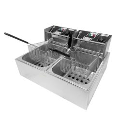 Freidora Profesional Doble Canasta 12L Eléctrica Acero Inoxidable mivoot Marigold