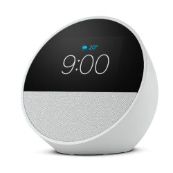 Bocina Altavoz Smart con Reloj Despertador Blanco Echo Spot Alexa