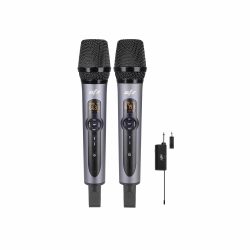 Micrófono Inalámbrico UHF 2 Pack Recargable 32 Chn W202 STZ