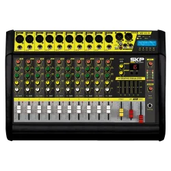 Consola Mixer Potenciada Activa 2000W 10Ch XLR USB mSD Bluetooth MP3 VZ-100 II SKP