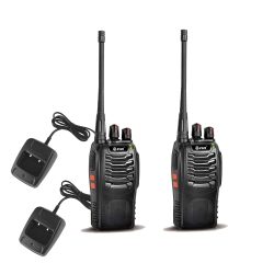 Radios de Intercomunicación Walki Talkie 2 Pack 16 Ch UHF Linterna Nippon A.