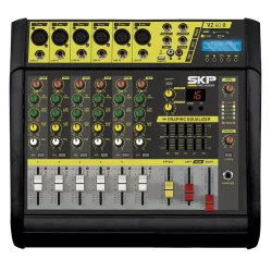 Consola Mixer Potenciada Activa 1600W 6Ch XLR USB VZ-60 II SKP