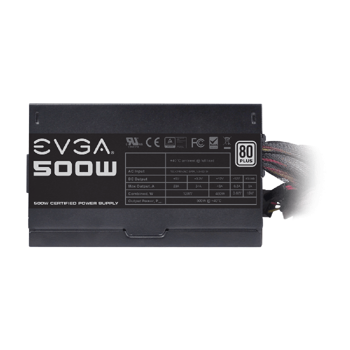 Fuente de Poder 500W 80-PLUS White EVGA - Imagen 3
