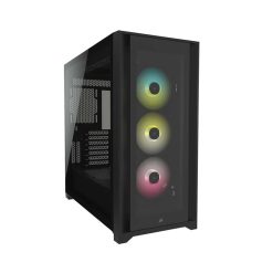 Case ATX Mid-Tower Vidrio Templado Negro RGB iCUE 5000X