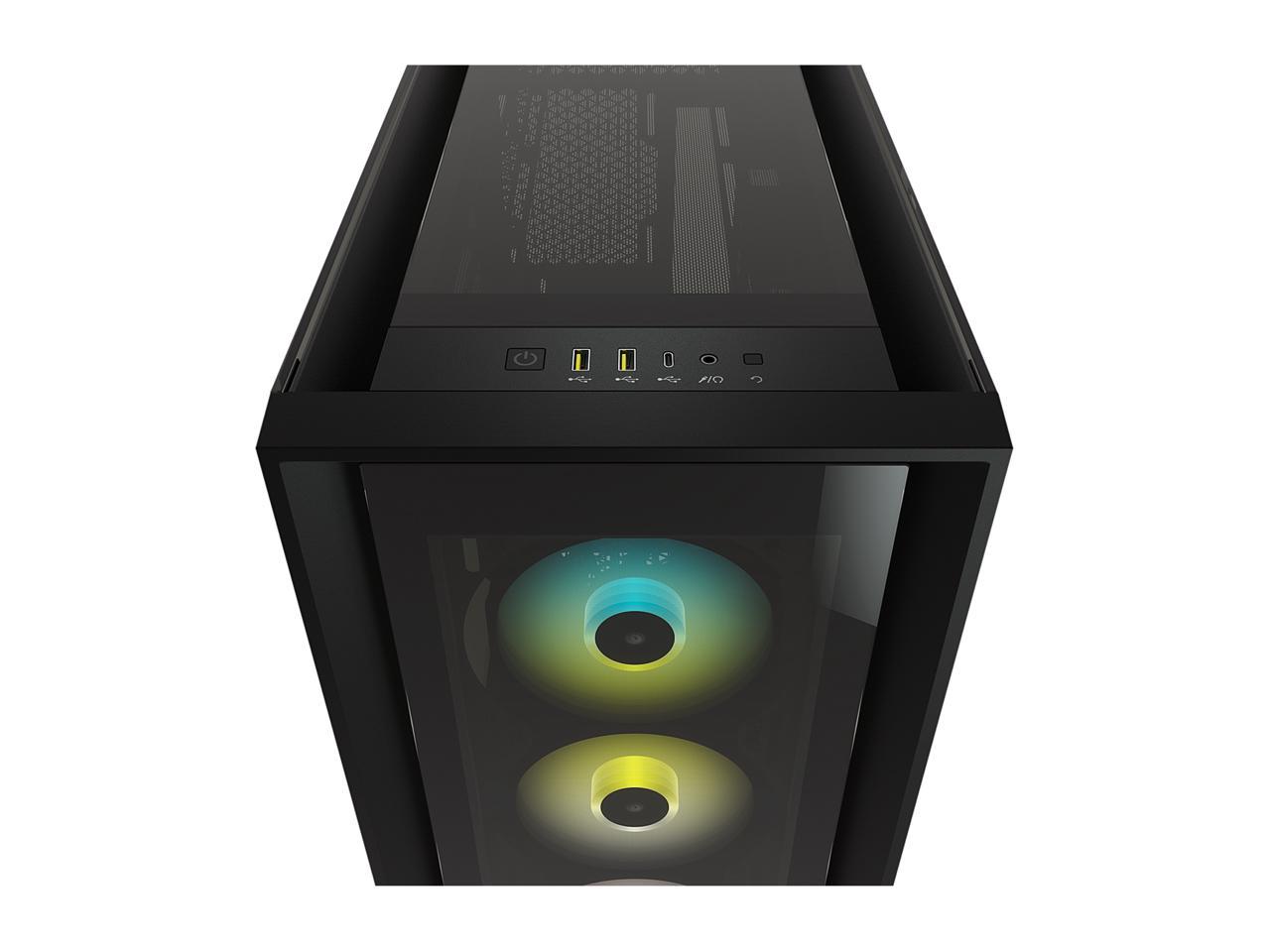 Case ATX Mid-Tower Vidrio Templado Negro RGB iCUE 5000X - Imagen 16