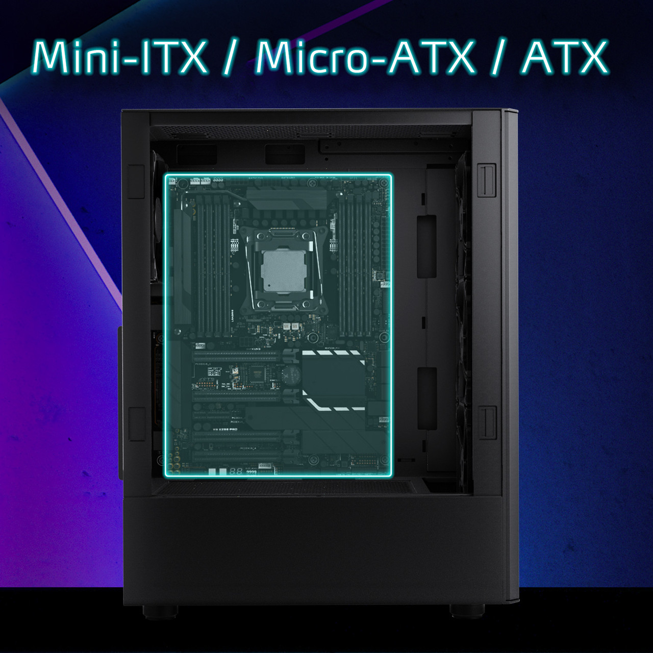Case Media Torre ATX con Ventana y Vidrio Negro Valor Air Adata XPG - Imagen 9