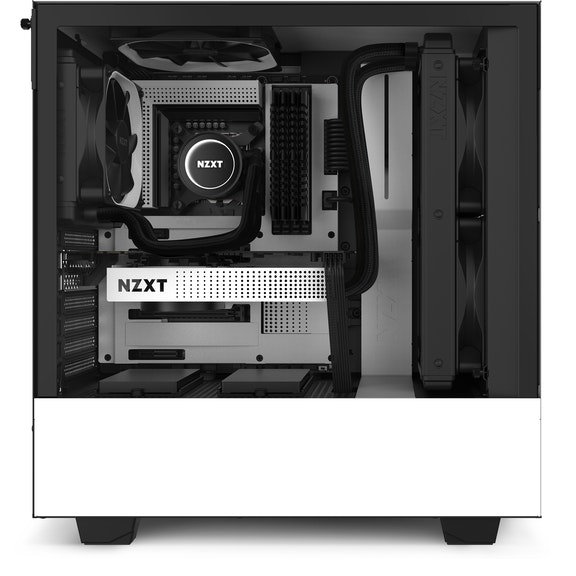 Case Media Torre ATX Blanco Mate H510 NZXT - Imagen 4