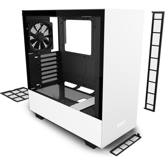 Case Media Torre ATX Blanco Mate H510 NZXT - Imagen 6