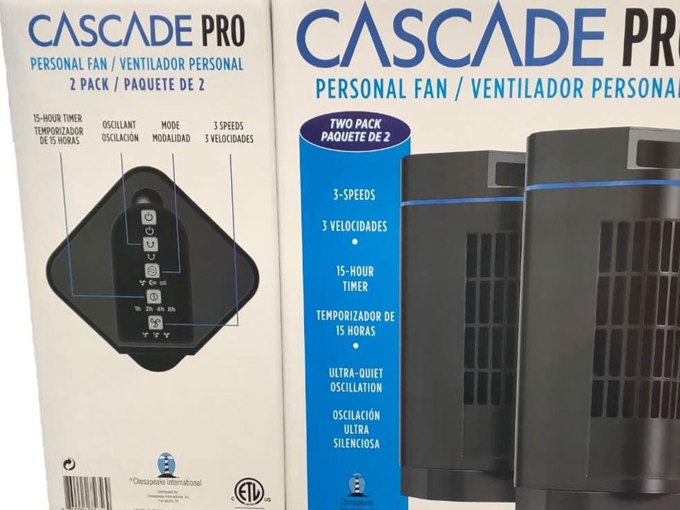 Ventilador Personal 2 Unidades 33cm Cascade - Imagen 8