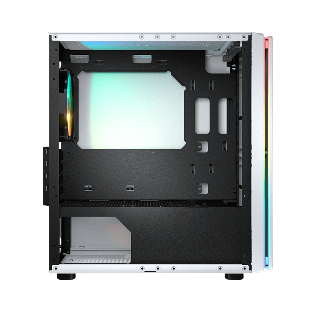 Case Gaming Media Torre Micro ATX Vidrio Templado Blanco Purity RGB Cougar - Imagen 3