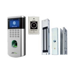 Kit de Control de Acceso Puerta Huella Dactilar Tarjetas Codigo ZKteco