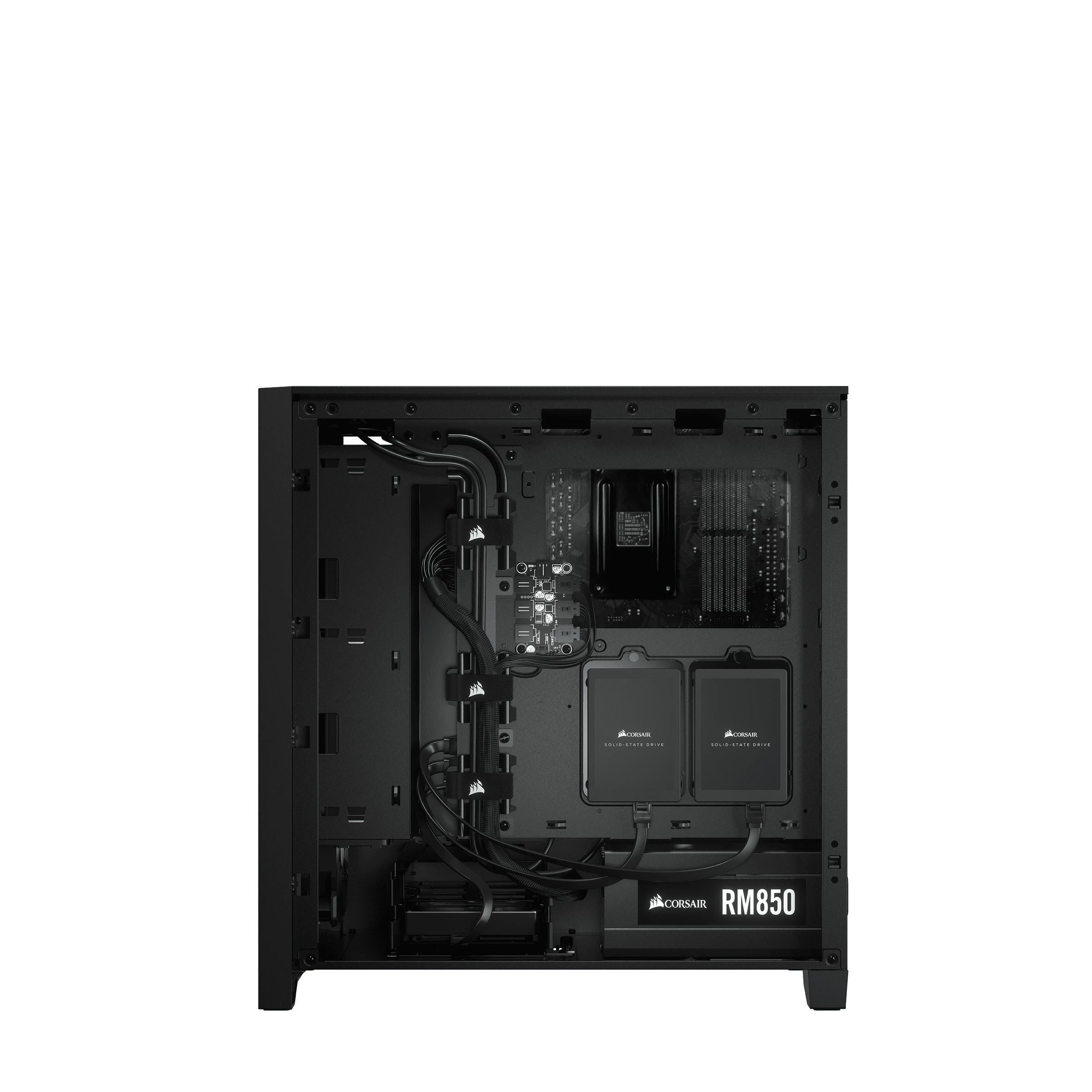 Case Gaming RGB ATX semitorre con cristal templado iCUE 4000X Negro CORSAIR - Imagen 12