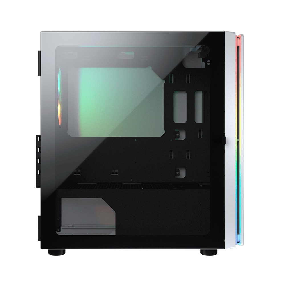 Case Gaming Media Torre Micro ATX Vidrio Templado Blanco Purity RGB Cougar - Imagen 2