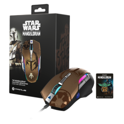 Mouse Alámbrico Iluminado Star Wars Mandalorian PMO-S202ML Primus