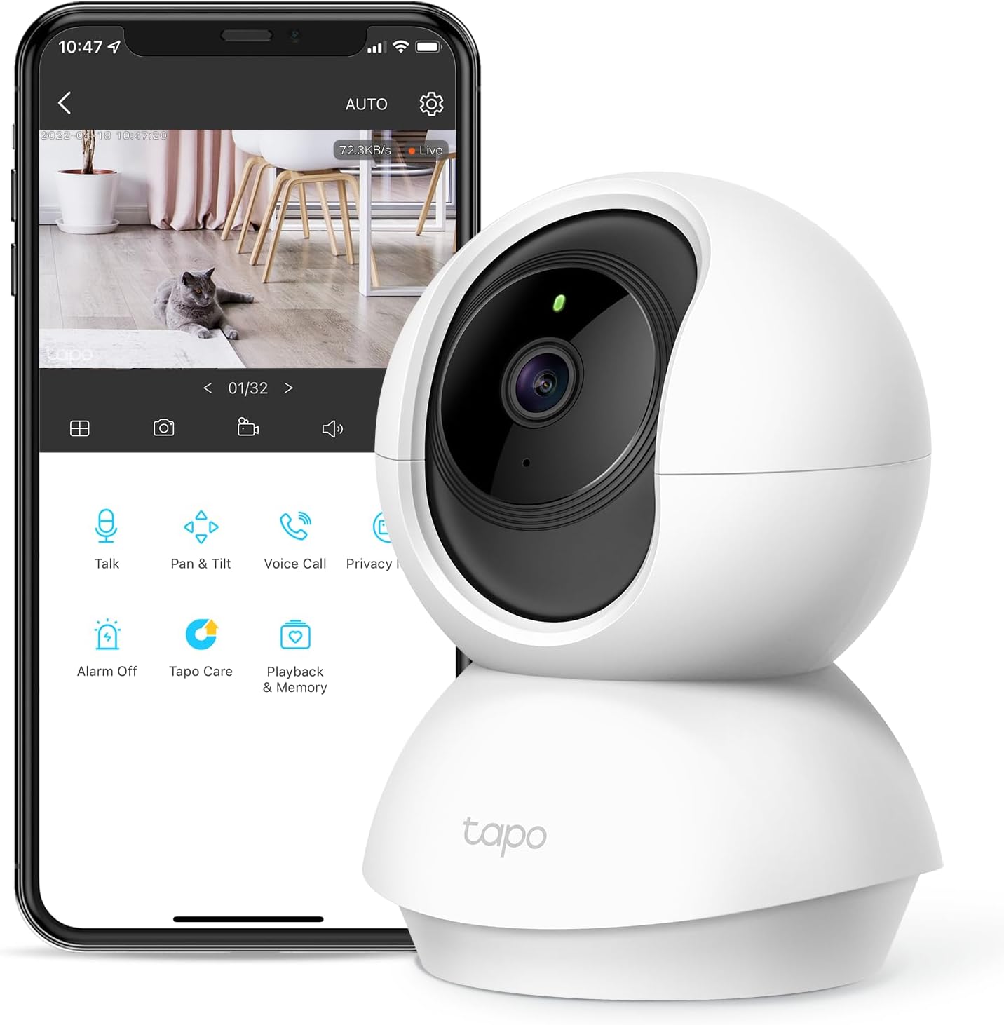 Cámara de Seguridad Wi-Fi Rotatoria 1080p Tapo C200 Tp-Link - Imagen 4