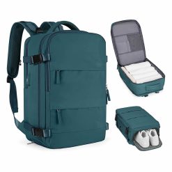 Mochila de Viaje Casual Personal para Cabina Azul Pavo