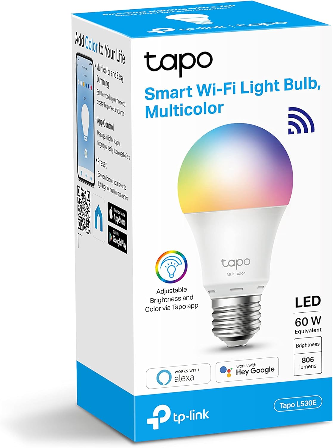 Bombilla Inteligente RBD Multicolor Blanca Tapo L530E - Imagen 6