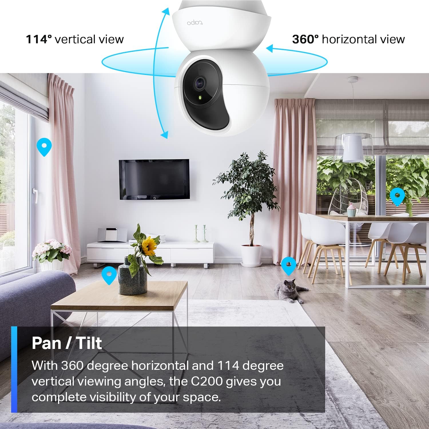 Cámara de Seguridad Wi-Fi Rotatoria 1080p Tapo C200 Tp-Link - Imagen 5