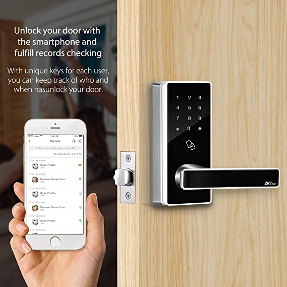 Cerradura de Proximidad y Teclado Táctil con Comunicación Bluetooth ZKTeco - Imagen 9