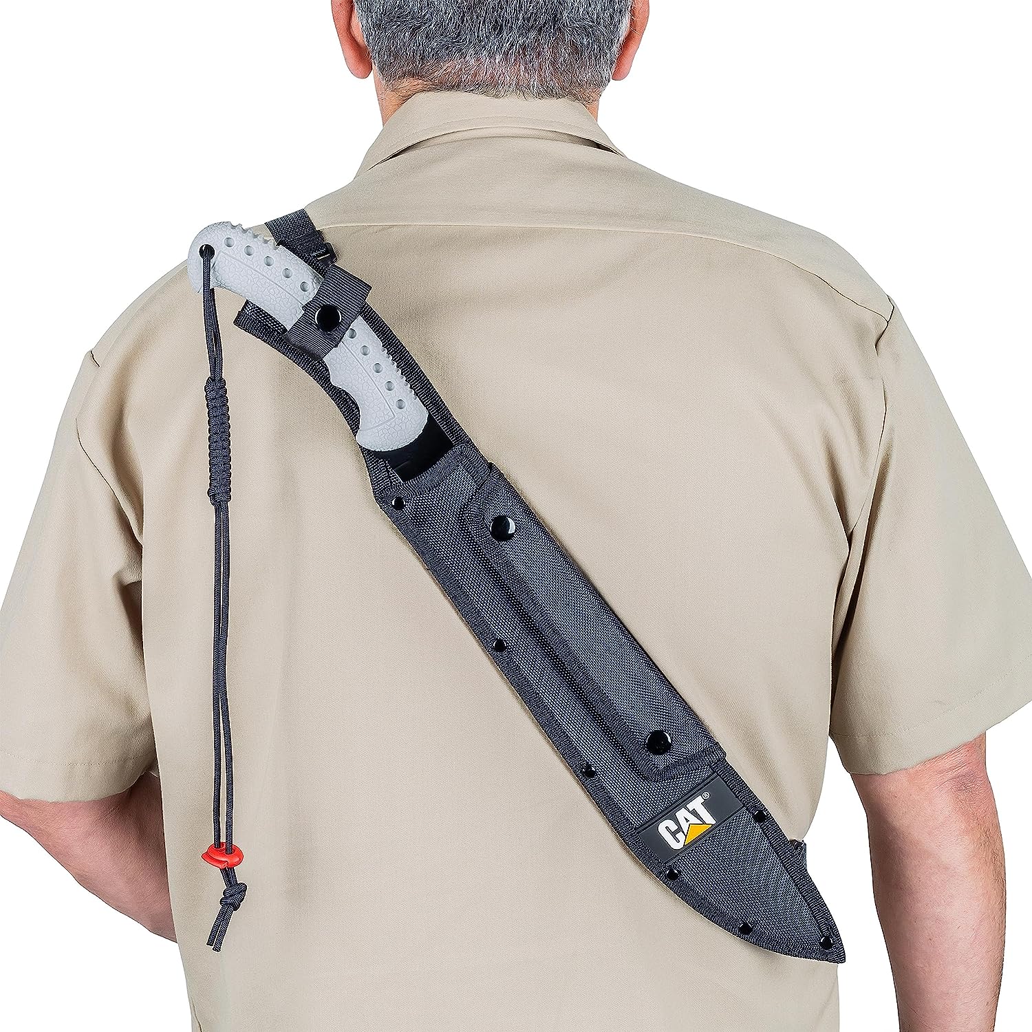 Machete Latino 53.3Cm 21Pulg Acero Inoxidable con funda y correa CAT - Imagen 5