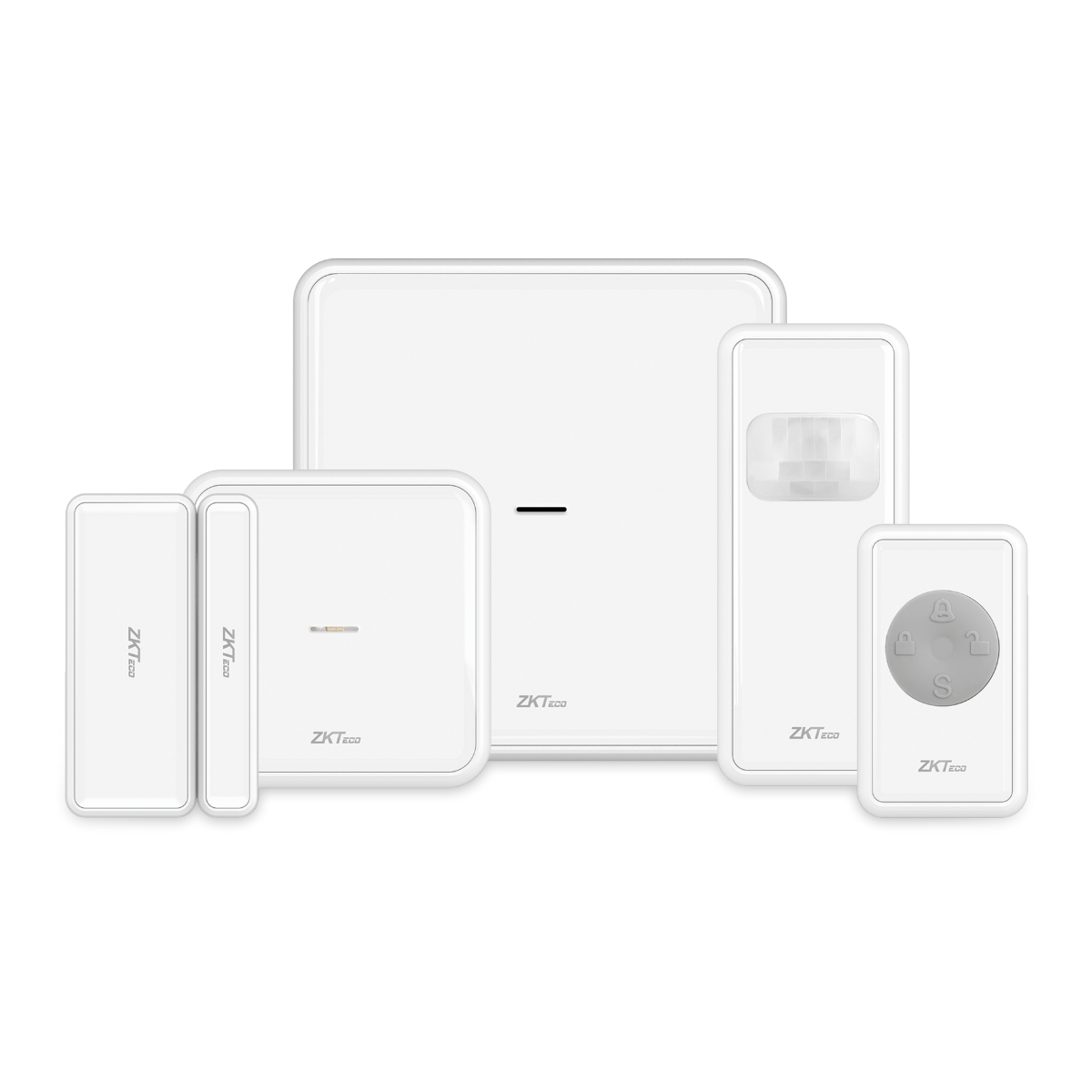 Kit Alarma de Seguridad Wi-Fi con Sensor de Movimiento y Ventanas ZKTeco