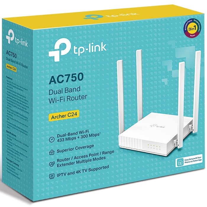 Router Inalámbrico de Doble Banda Archer C24 300Mbps TP-Link - Imagen 5