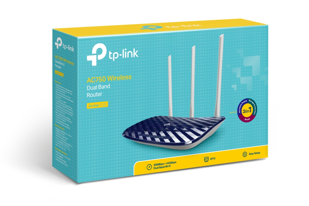 Router Inalambrico de Doble Banda Archer C20 300-433Mbps TP-Link - Imagen 2