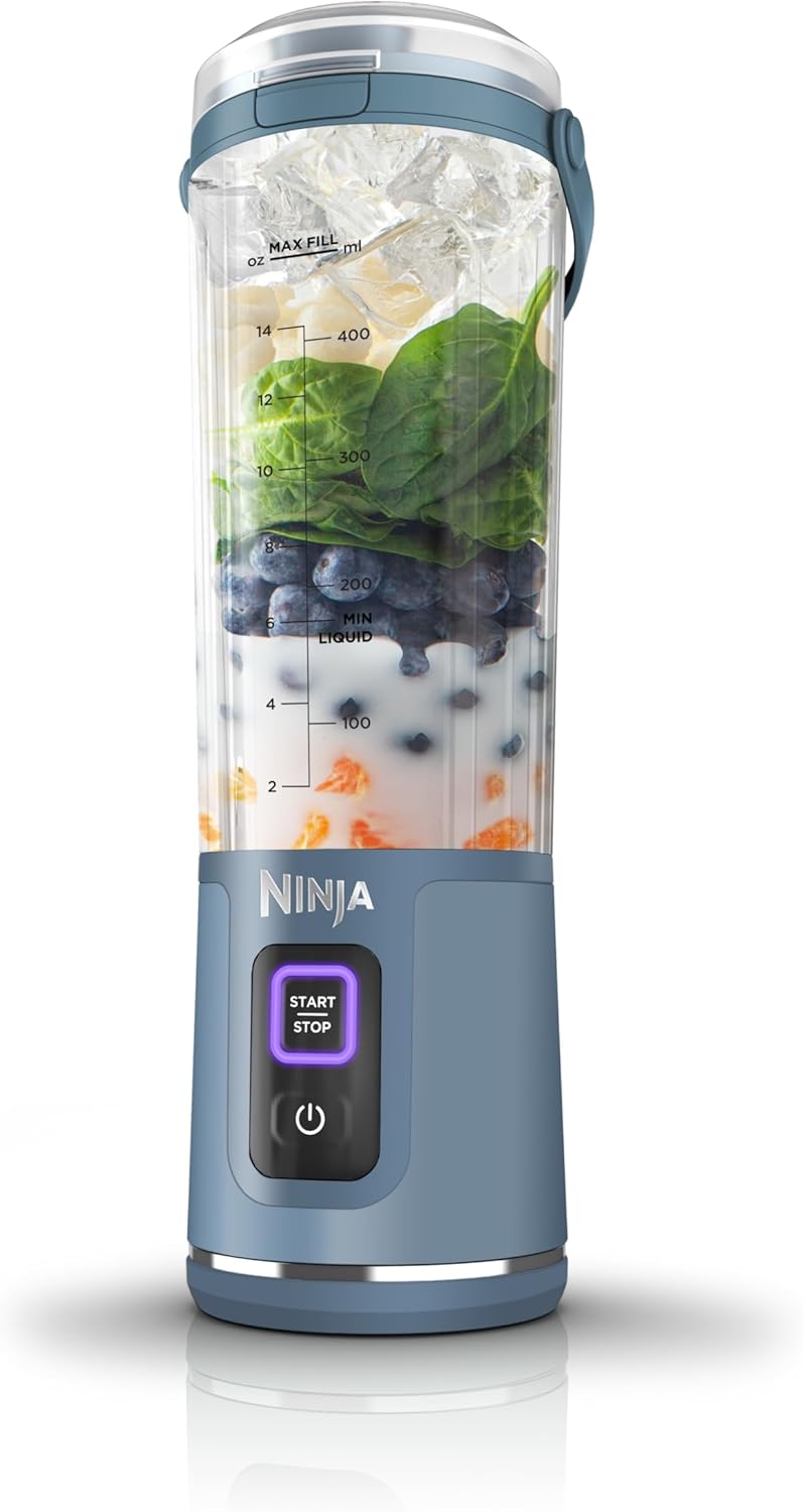 Licuadora Portátil Recargable Blast 530mL Azul Ninja - Imagen 3
