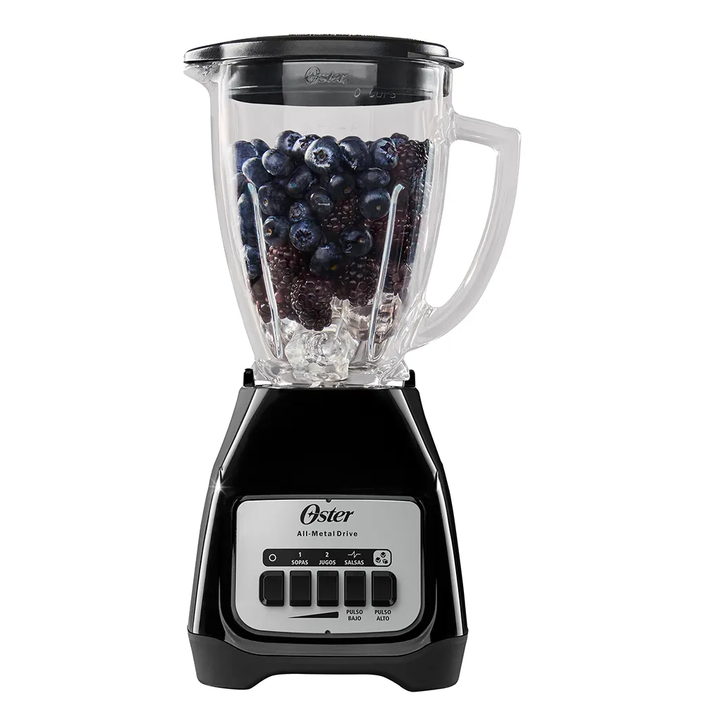 Licuadora 2 Velocidades Vaso de Vidrio Negro Oster