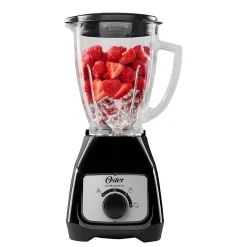 Licuadora con Vaso Plástico y Control de Perilla Negro Oster