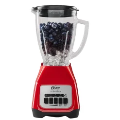 Licuadora 2 Velocidades Vaso de Vidrio Rojo Oster