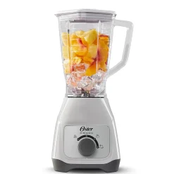 Licuadora con Vaso Plástico y Control de Perilla Gris Oster
