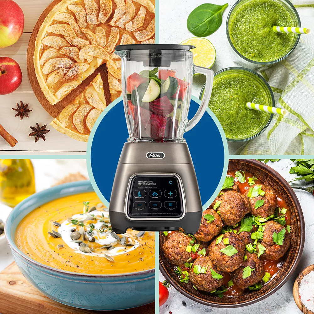 Licuadora con Tecnología Reversible y Pantalla Táctil, Incluye un vaso Blend-N-Go Oster - Imagen 7