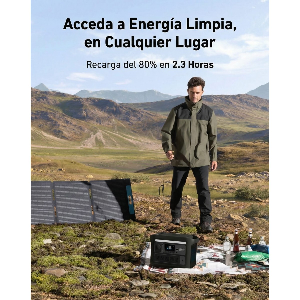 Estación de Energía y Generador Solar 1200W con Panel Solar Solix C800X Anker - Imagen 12