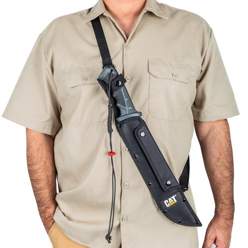 Machete Recto de 48.2cm con funda y correa CAT - Imagen 3