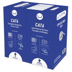 Bobina Cable UTP Cat 6 305m Interior Gris Unno