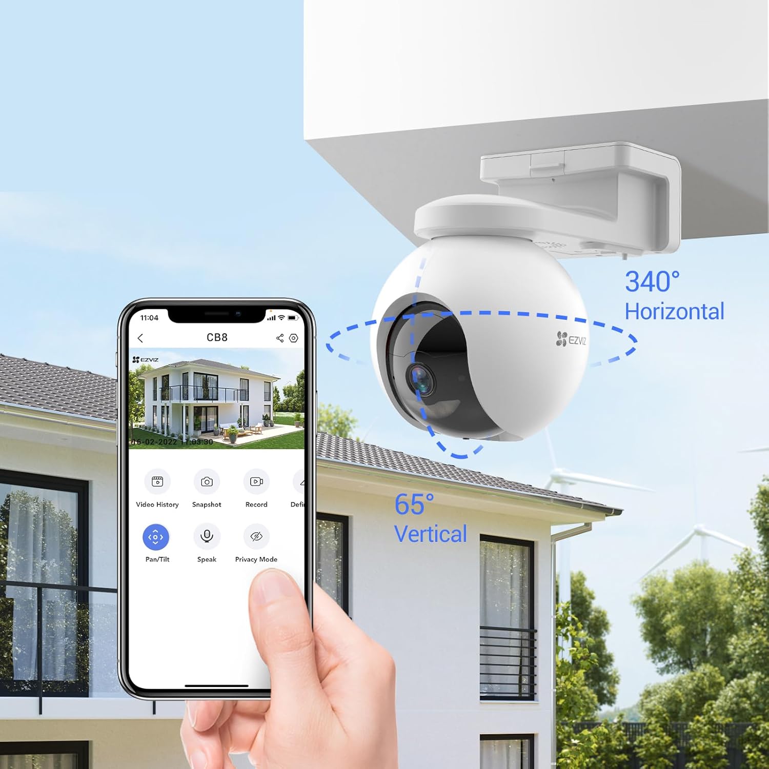 Cámara Wi-Fi con Panel Solar CB8 Ezviz - Imagen 6