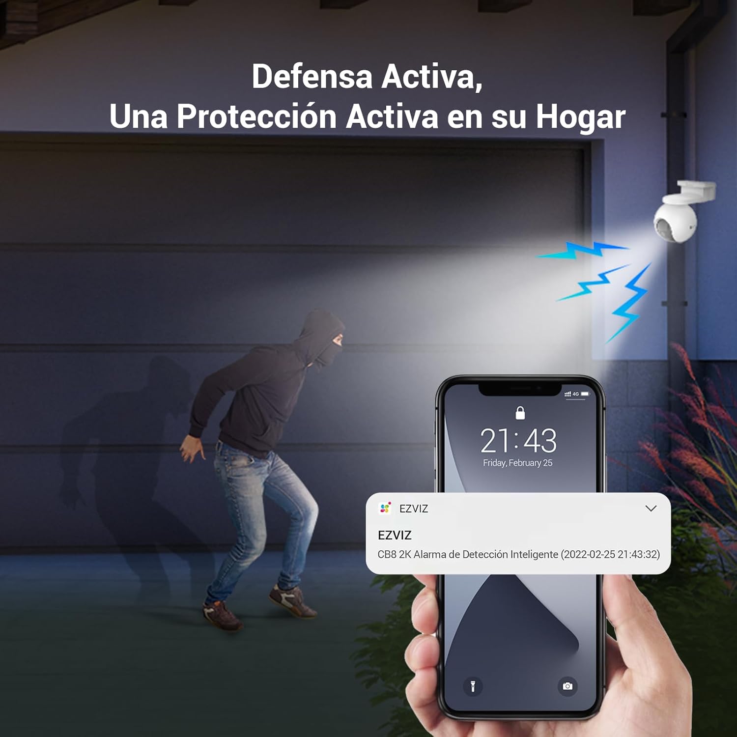 Cámara Wi-Fi con Panel Solar CB8 Ezviz - Imagen 7