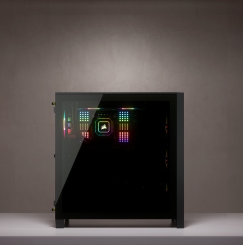 Case Gaming RGB ATX semitorre con cristal templado iCUE 4000X Negro CORSAIR - Imagen 15