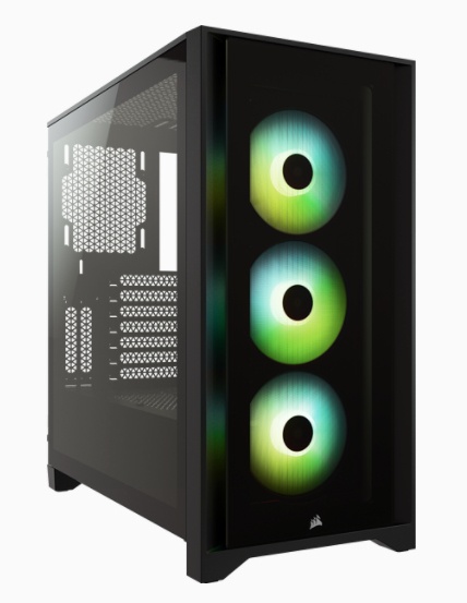 Case Gaming RGB ATX semitorre con cristal templado iCUE 4000X Negro CORSAIR - Imagen 4