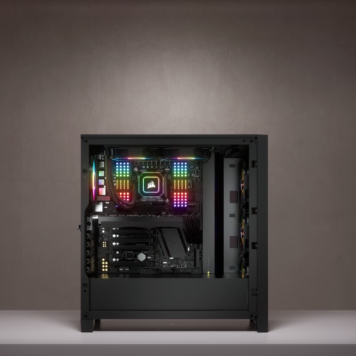 Case Gaming RGB ATX semitorre con cristal templado iCUE 4000X Negro CORSAIR - Imagen 16
