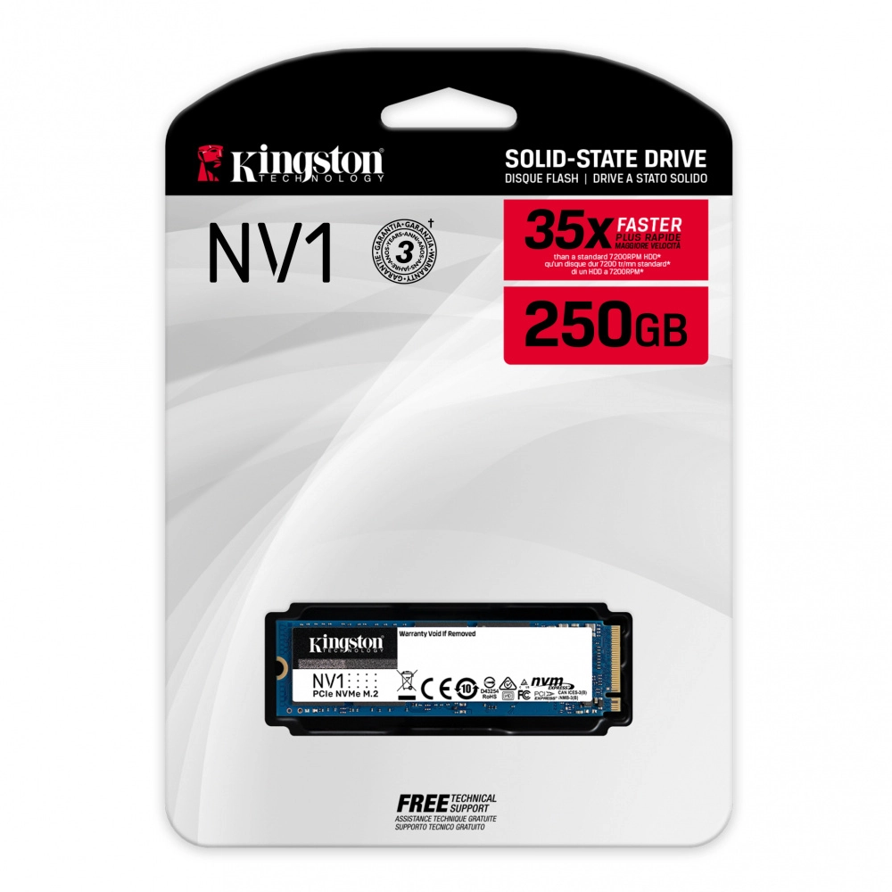 Unidad SSD 250GB NV1 35x - M.2 PCIe NVMe 3Gen Kingston - Imagen 3