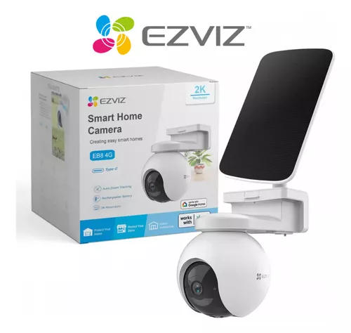 Cámara 4G 2K con Batería y Panel Solar 360 PTZ EB8 Ezviz - Imagen 3